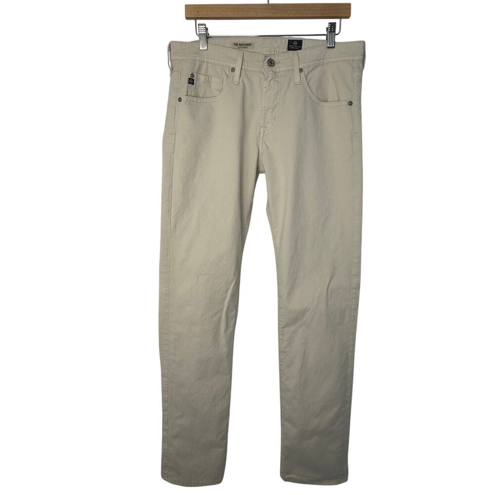 AG Adriano Goldschmied The Matchbox Slim Straight Pants Men’s 32 (34x33) Khaki